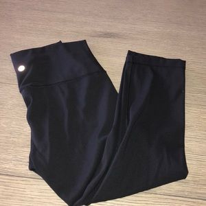LULULEMON BLACK CROP LEGGINGS